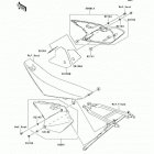 KX250F (KX250-N2) Боковые обтекатели