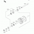 KX250F (KX250-N2) Передняя ступица