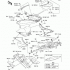 Ninja ZX-10R (ZX1000-C2) Боковые обтекатели