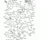 Ninja ZX-6R (ZX636-C1) Обтекатель нижний