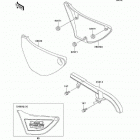 Police 1000 (KZ1000-P24) Side covers / chain cover(p21-p24)