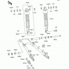 Police 1000 (KZ1000-P24) Swingarm / shock absorber