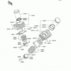 Vulcan 800 Drifter (VN800-E5) Цилиндр и поршни