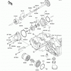 Z750S (ZR750-K1) Масляный и водяной насос. фильтр масленый