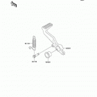 ZZR600 (ZX600-J4) Педаль тормоза