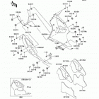 ZZR600 (ZX600-J4) Обтекатель нижний