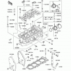 ZZR600 (ZX600-J4) ГОЛОВКА ЦИЛИНДРА