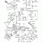 ZZR600 (ZX600-J4) Рама ,крепежные детали