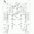 ZZR600 (ZX600-J4) Передняя вилка