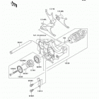 ZZR1200 (ZX1200-C3) Валы и вилки переключения передач