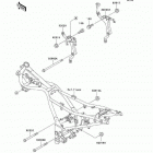 Ninja 250R (EX250-F18) Крепление двигателя