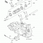 Ninja ZX-10R (ZX1000-C1) Валы и вилки переключения передач