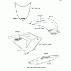 Ninja ZX-10R (ZX1000-C1) Наклейки (черные)
