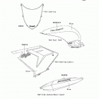 Ninja ZX-10R (ZX1000-C1) Наклейки (синие)