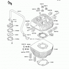 GTO 125(KH125-M8) Cylinder head / cylinder(m8 / m9)