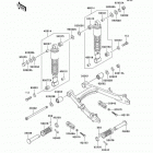 GTO 125(KH125-M8) Swingarm / shock absorber