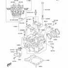 KLX400  (KLX400-A1) CANADA ONLY ГОЛОВКА ЦИЛИНДРА