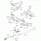 KLX400  (KLX400-A1) CANADA ONLY Подножка
