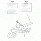 KLX400 (KLX400-B1)CANADA ONLY Наклейки предупреждения
