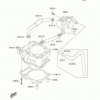 KLX400 (KLX400-B1)CANADA ONLY Цилиндр