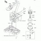 ZR-7S (ZR750-H3) Масляный и водяной насос. фильтр масленый