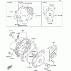 KLX125 (KLX125-A1) Крышки двигателя