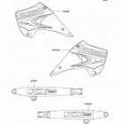 KX125 (KX125-M1) Наклейки