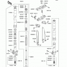 KX125 (KX125-M1) Передняя вилка
