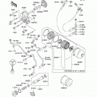 Vulcan 1500 Drifter (VN1500-R3) Масляный и водяной насос. фильтр масленый