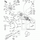 Vulcan 1500 Nomad Fi (VN1500-L4) Масляный и водяной насос. фильтр масленый