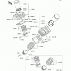 Vulcan 800 Classic (VN800-B8) Цилиндр и поршни