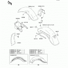 Vulcan 800 Classic (VN800-B8) Fenders(vn800-b8 / b9)