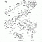 Z1000 (ZR1000-A1) Масляный и водяной насос. фильтр масленый