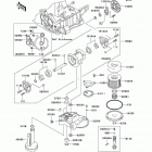 ZZR1200 (ZX1200-C2) Масляный и водяной насос. фильтр масленый