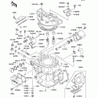 KDX220R (KDX220-A9) Цилиндр и головка цилиндров