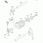 KLX110 (KLX110-A1) Gear change drum / shift fork(s)(a1)