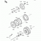 KX125 (KX125-L4) Сцепление