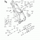 KX125 (KX125-L4) Рама ,крепежные детали