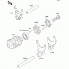 KX250 (KX250-L4) Валы и вилки переключения передач