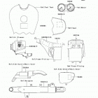 CANADA ONLY (EJ650-A3) Наклейки предупреждения