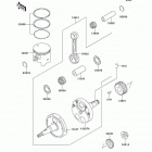 KDX220R (KDX220-A8) Коленвал и поршни