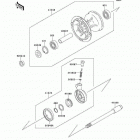 KDX220R (KDX220-A8) Передняя ступица