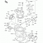 KX100 (KX100-D1) Цилиндр и головка цилиндров