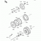 KX125 (KX125-L3) Сцепление