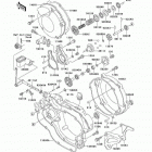 KX125 (KX125-L3) Крышки двигателя