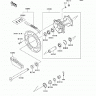 KX125 (KX125-L3) Задняя ступица колеса