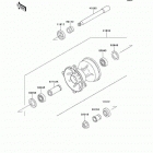 KX125 (KX125-L3) Передняя ступица