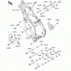 KX250 (KX250-L3) Рама ,крепежные детали