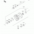 KX250 (KX250-L3) Передняя ступица