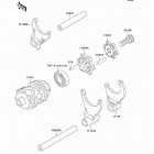 KX250 (KX250-L3) Валы и вилки переключения передач